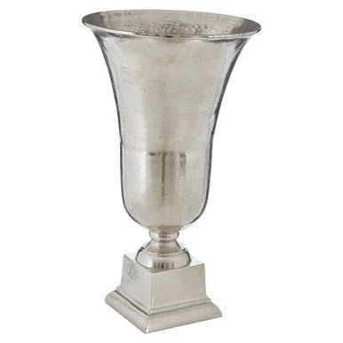 Kensington Townhouse Large Silver Finish Fluted Vase - Image 6