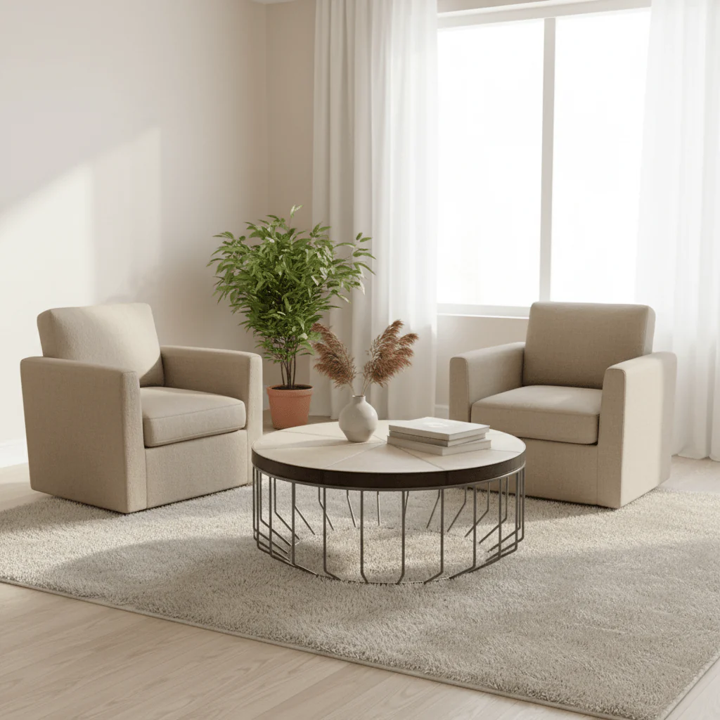 Kensington Townhouse Leather Coffee Table - Image 3