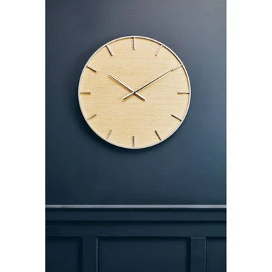 Kent Silver And Natural Wall Clock - Image 6