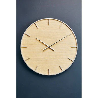 Kent Silver And Natural Wall Clock - Image 7