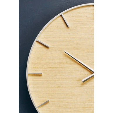 Kent Silver And Natural Wall Clock - Image 8