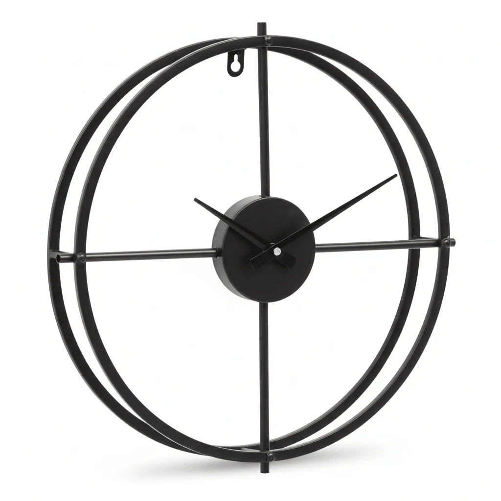 Kent Small Black Finish Wall Clock