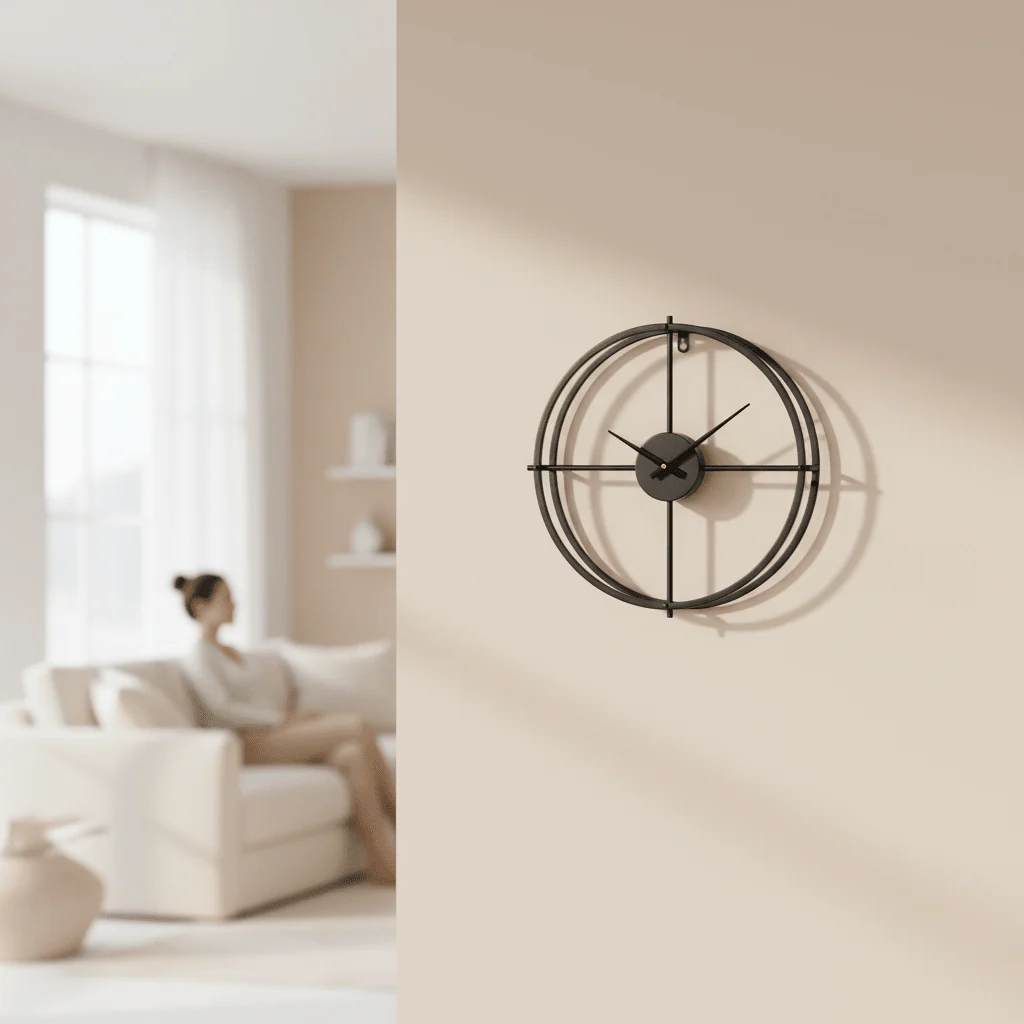 Kent Small Black Finish Wall Clock - Image 2