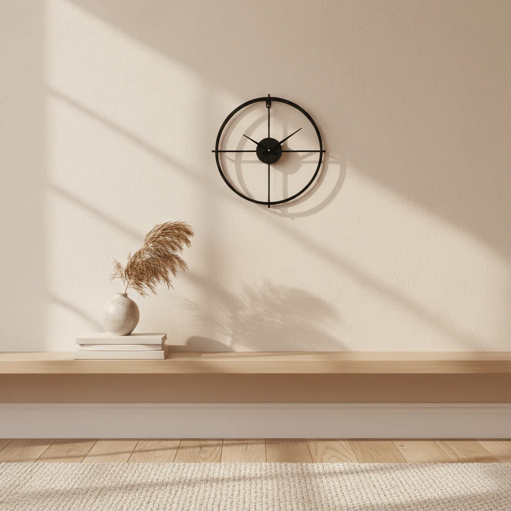 Kent Small Black Finish Wall Clock - Image 3