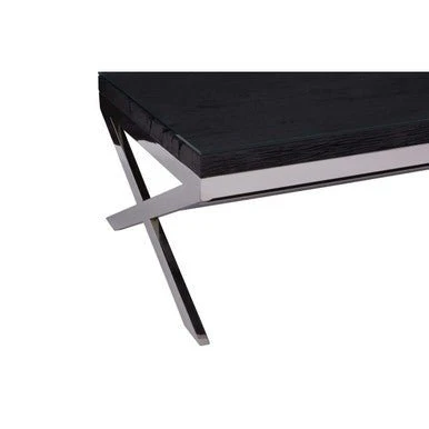 Kerala Black Coffee Table With Cross Base - Image 8