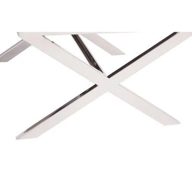 Kerala Black Top End Table With Cross Base - Image 11