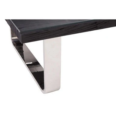 Kerala Black U Shaped Base Coffee Table - Image 10