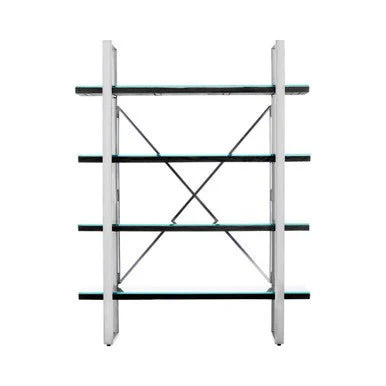 Kerala Black Wood Four Tier Shelf Unit - Image 9