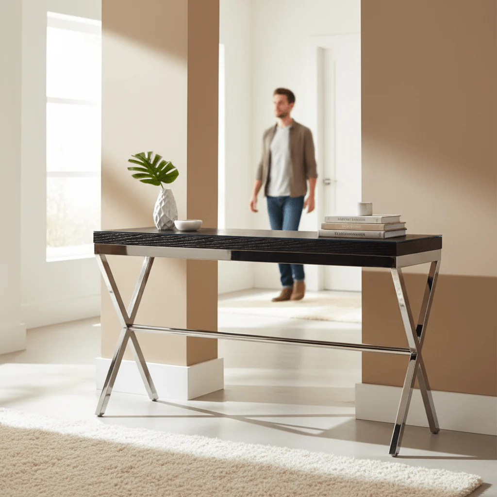 Kerala Console Table With Crossed Legs - Image 2