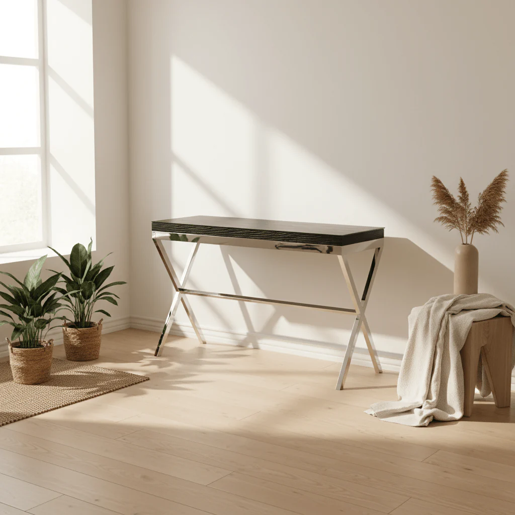 Kerala Console Table With Crossed Legs - Image 3