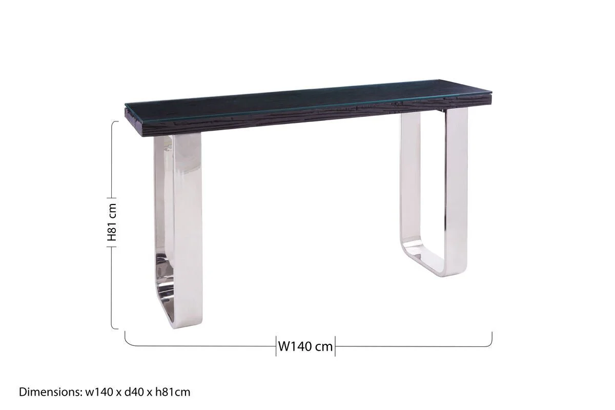 Kerala Small Black Console Table - Image 13
