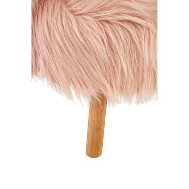 Kids Pink Faux Fur Chair - Image 11