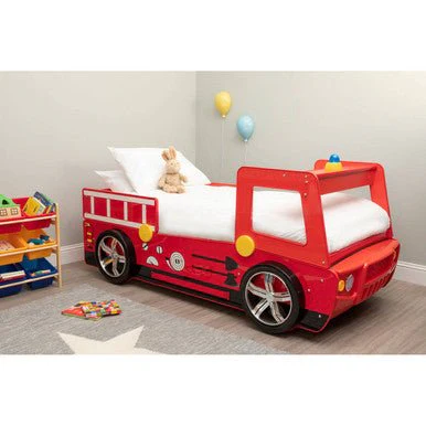 Kids Red Fire Engine Bed - Image 9