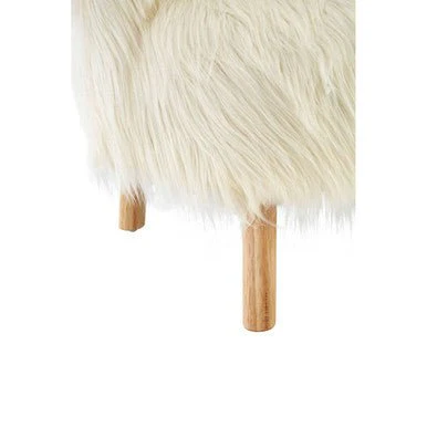 Kids White Faux Fur Chair - Image 14