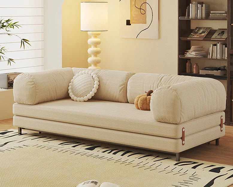 Kimura Two Seater Sofa Bed, Backrest Washable, Corduroy - Image 2