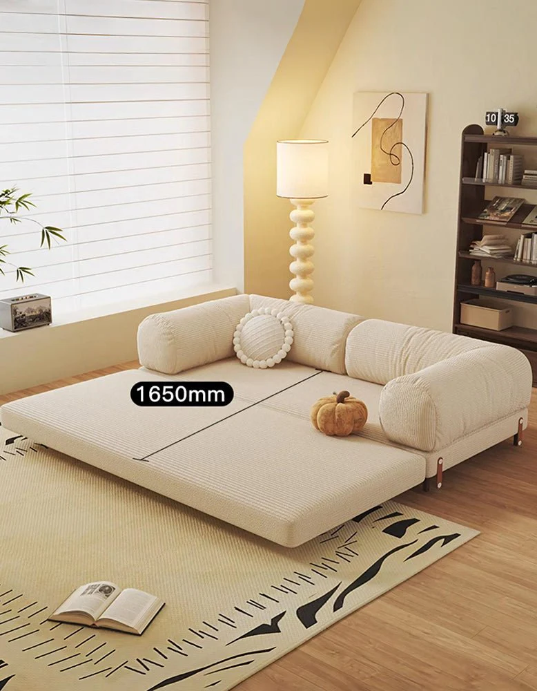 Kimura Two Seater Sofa Bed, Backrest Washable, Corduroy - Image 9