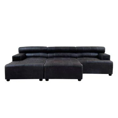 King Left Arm Leather Seat Sofa - Image 10