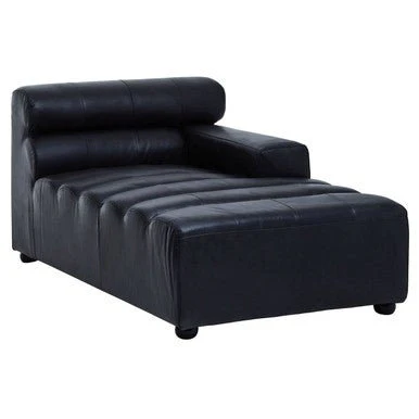 King Right Arm Leather Modular Chaise - Image 5