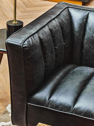 King Three Seater Sofa With Flared Arms - Image 8