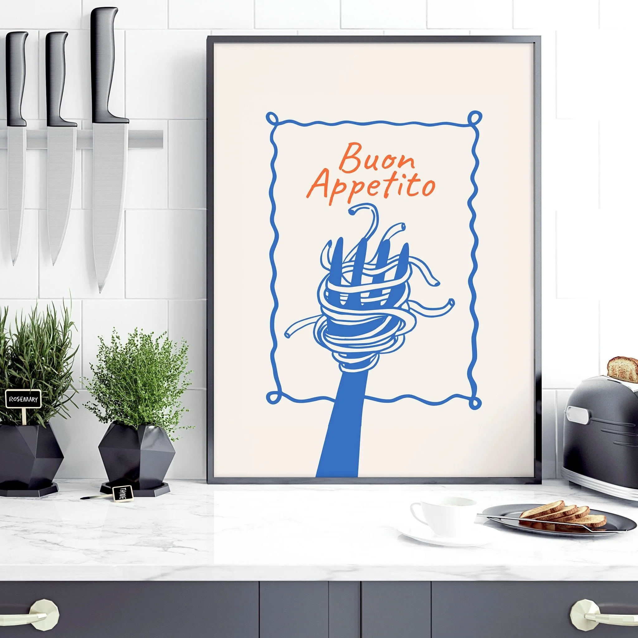 Kitchen Artwork | Set of 3 Italian Lifestyle Wall art Prints - Image 11