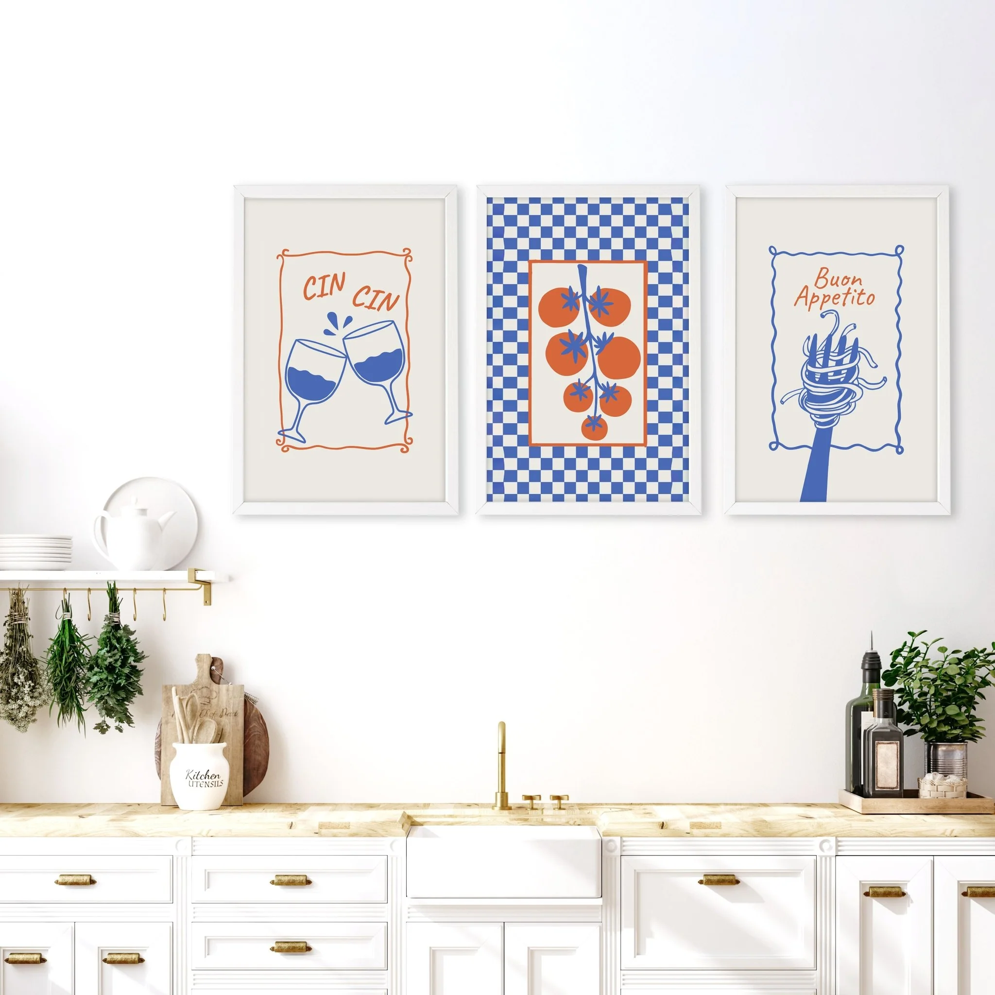 Kitchen Artwork | Set of 3 Italian Lifestyle Wall art Prints - Image 5
