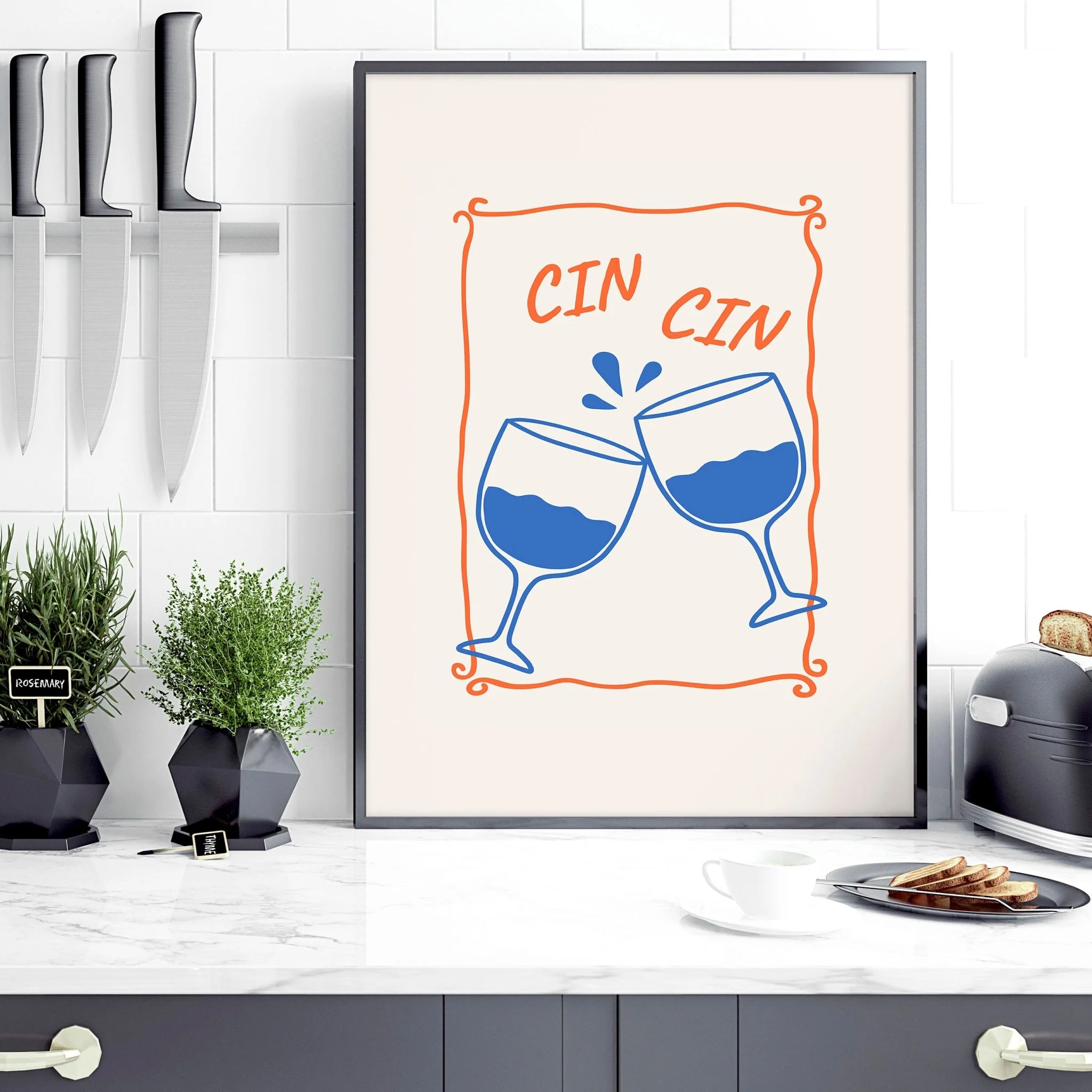 Kitchen Artwork | Set of 3 Italian Lifestyle Wall art Prints - Image 9