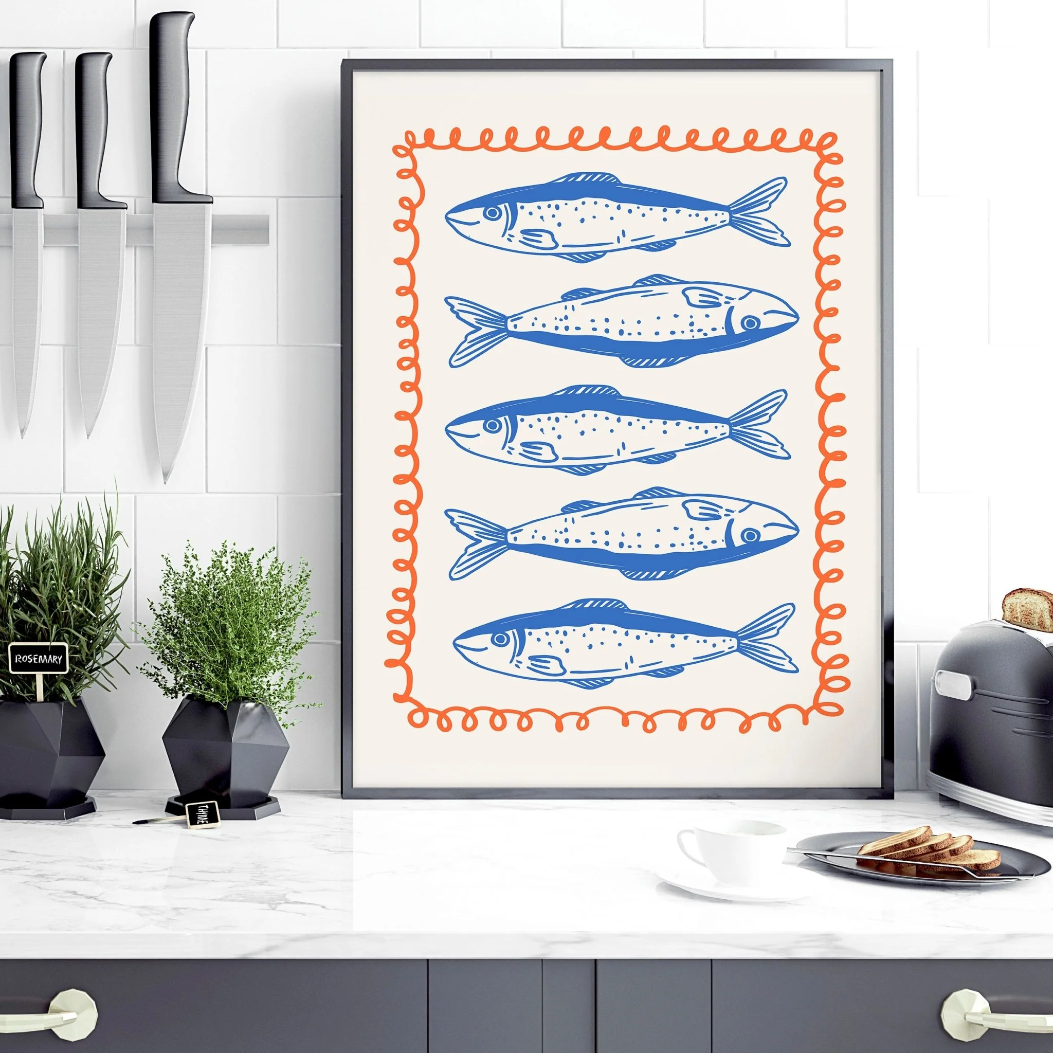 Kitchen Gallery Walls | Set of 3 Italian Lifestyle Wall art Prints - Image 11