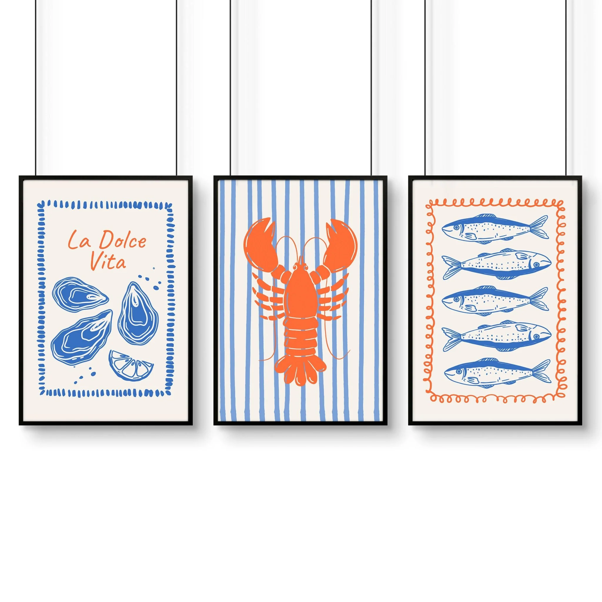 Kitchen Gallery Walls | Set of 3 Italian Lifestyle Wall art Prints - Image 12