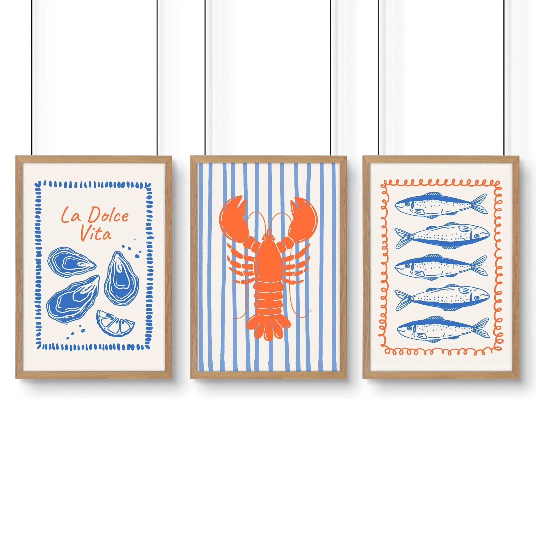 Kitchen Gallery Walls | Set of 3 Italian Lifestyle Wall art Prints - Image 13