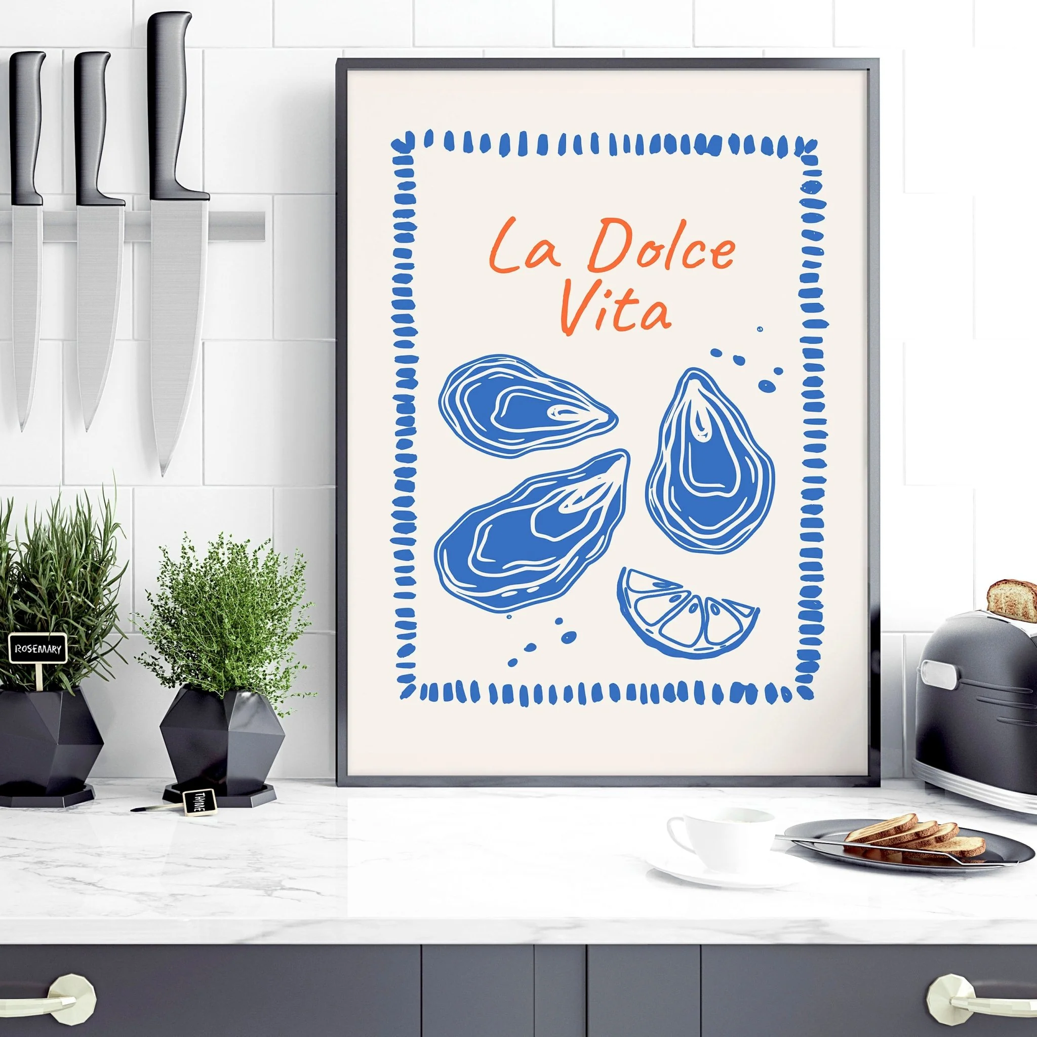Kitchen Gallery Walls | Set of 3 Italian Lifestyle Wall art Prints - Image 9
