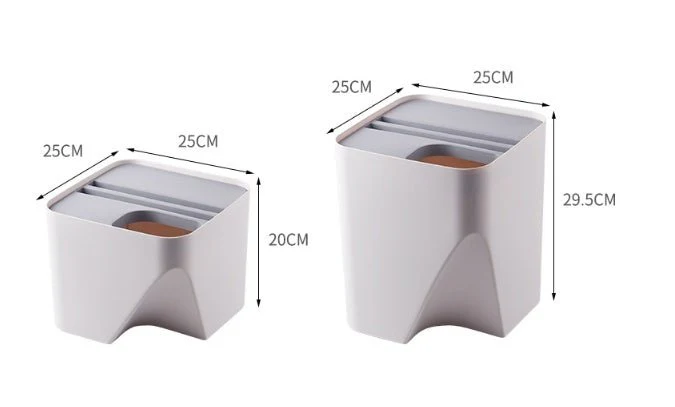 Kitchen Trash Can Recycle Bin Stacked Sorting Trash Bin Household Dry And Wet Separation Waste Bin Rubbish Bin for Bathroom - Image 8
