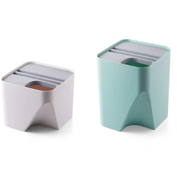 Kitchen Trash Can Recycle Bin Stacked Sorting Trash Bin Household Dry And Wet Separation Waste Bin Rubbish Bin for Bathroom - Image 9