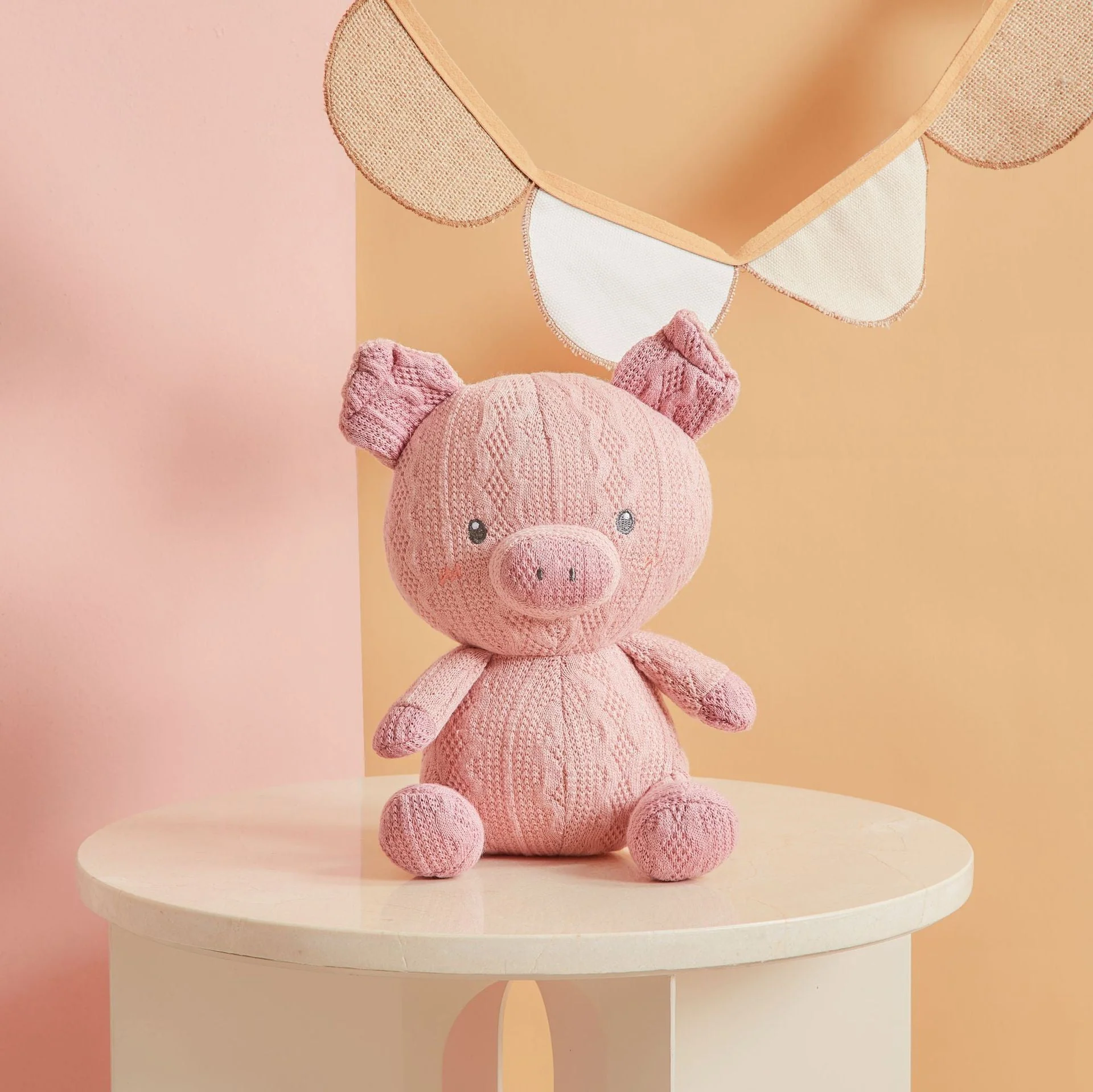 Knitted Wool Baby Toys To Appease The Doll Rabbit, Koala, Pig, Elephant - Image 7