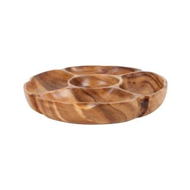 Kora Acacia Five Section Round Serving Dish - Image 6