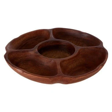 Kora Acacia Five Section Round Serving Dish - Image 8