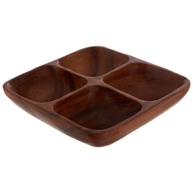 Kora Acacia Four Section Serving Dish - Image 5