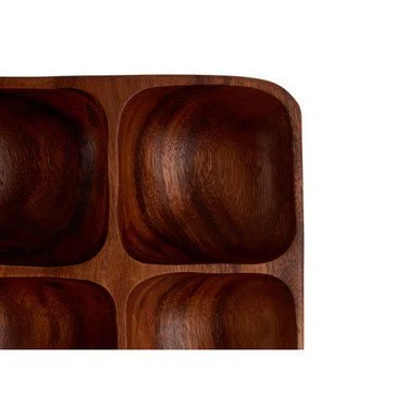 Kora Acacia Four Section Serving Dish - Image 8