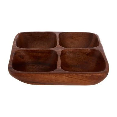 Kora Acacia Four Section Serving Dish - Image 9