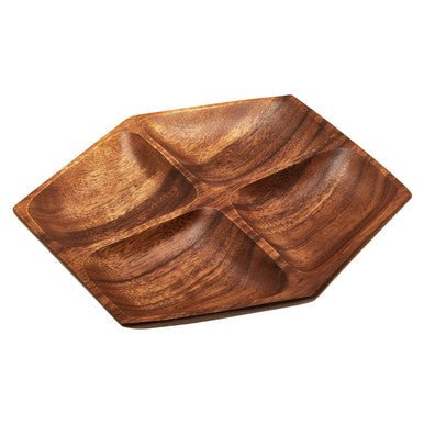 Kora Acacia Large Four Section Serving Dish - Image 9