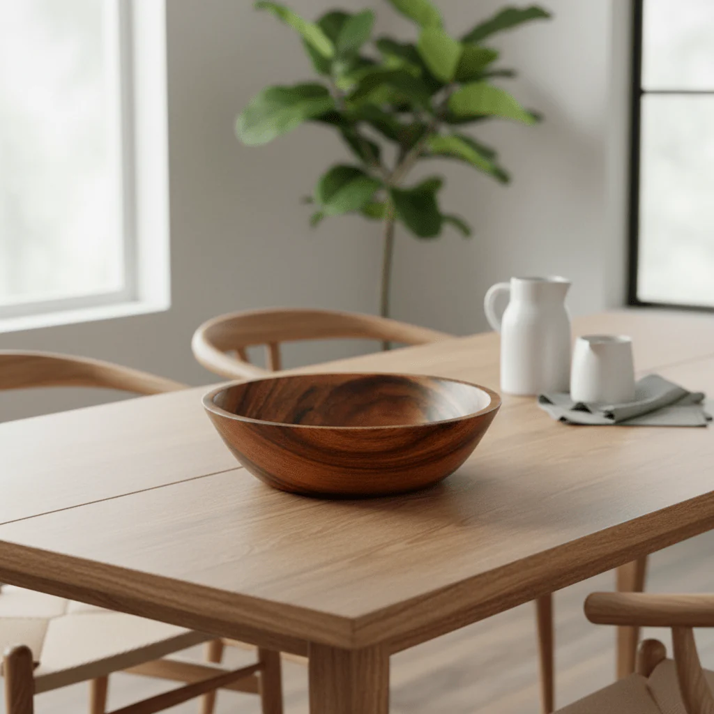 Kora Acacia Large Round Bowl - Image 6
