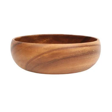 Kora Acacia Large Round Salad Bowl - Image 5