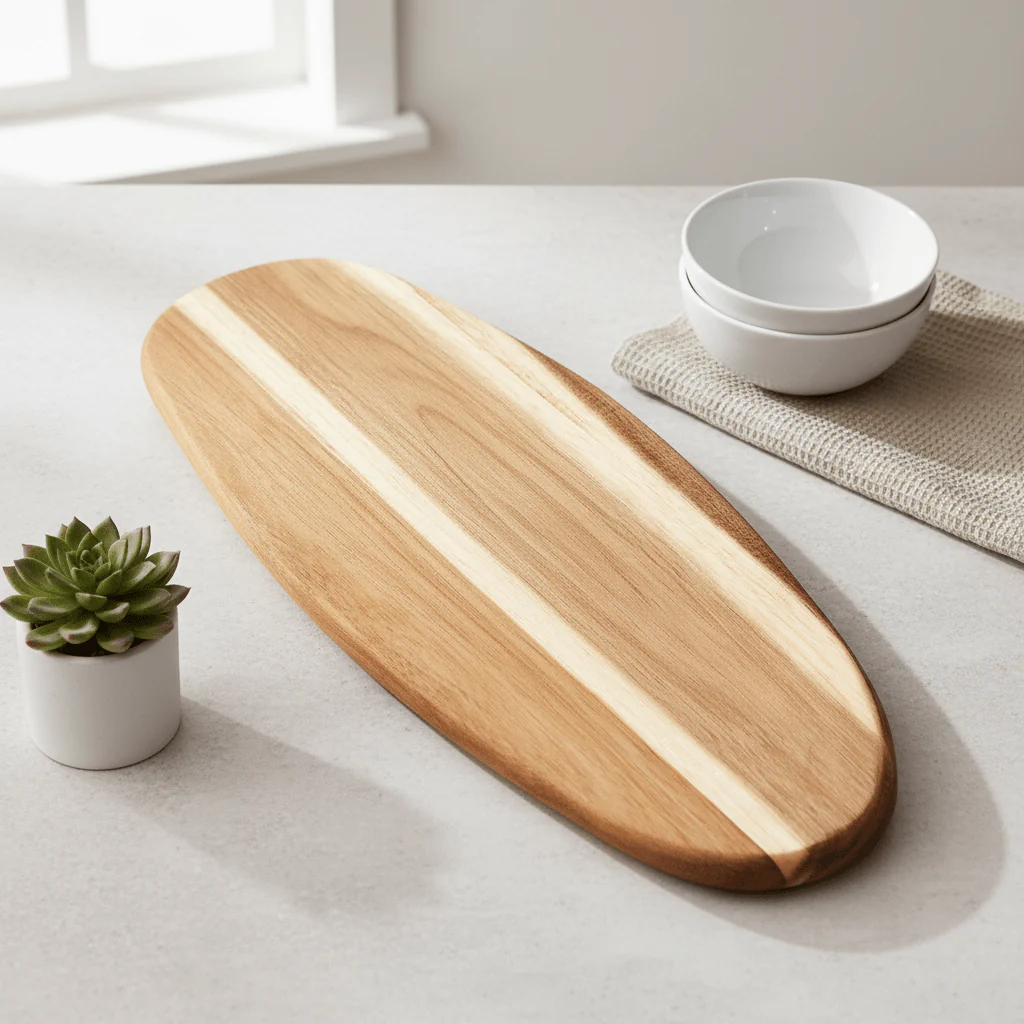 Kora Acacia Oval Serving And Chopping Board - Image 3