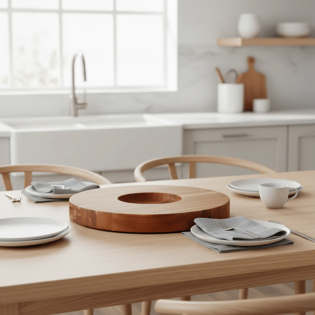 Kora Acacia Round Chopping And Serving Board - Image 3
