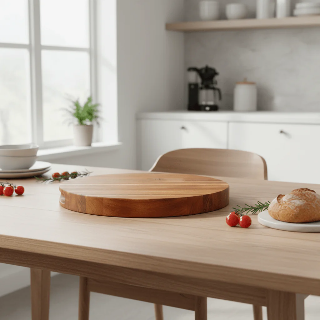 Kora Acacia Round Chopping And Serving Board - Image 7