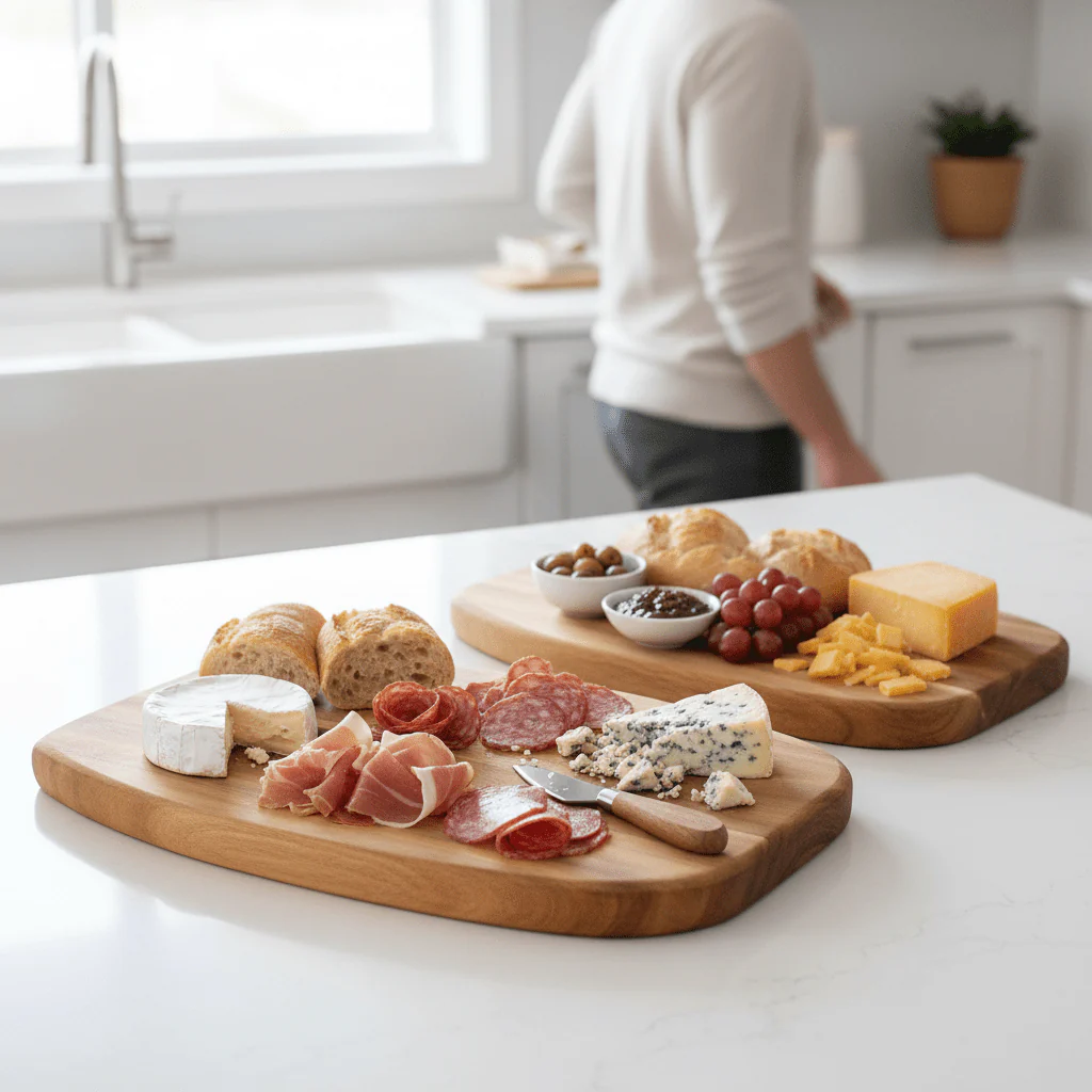 Kora Acacia Set Of 2 Serving And Chopping Board - Image 2