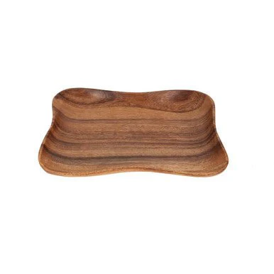 Kora Acacia Small Curved Rectangle Serving Dish - Image 6