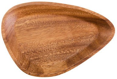 Kora Acacia Small Curved Triangular Serving Dish - Image 9