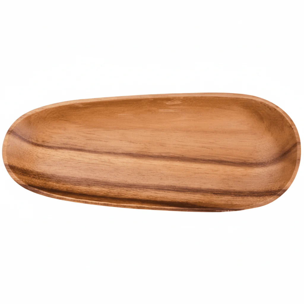 Kora Acacia Small Oval Serving Dish - Image 2