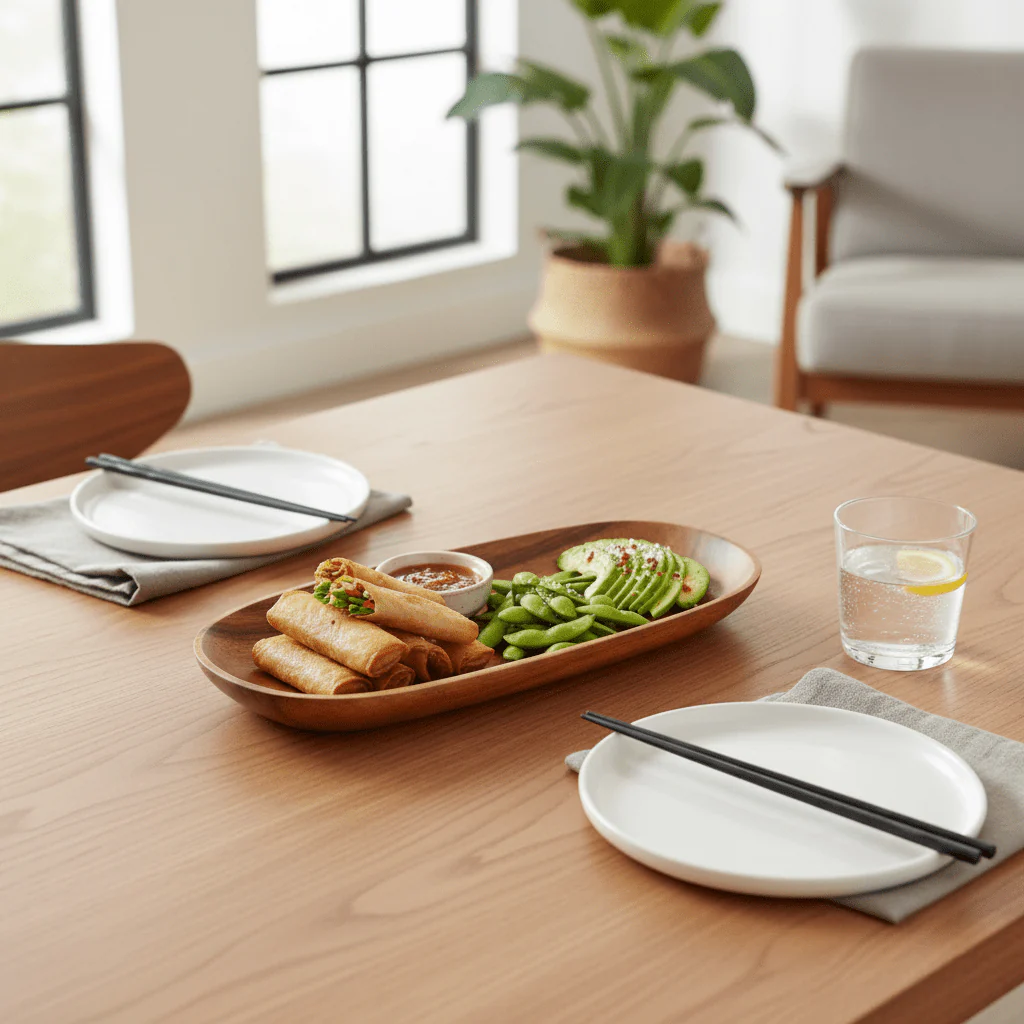 Kora Acacia Small Oval Serving Dish - Image 3