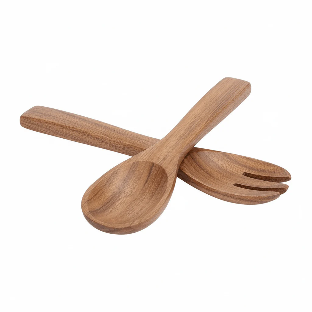 Kora Acacia Small Salad Servers - Image 5